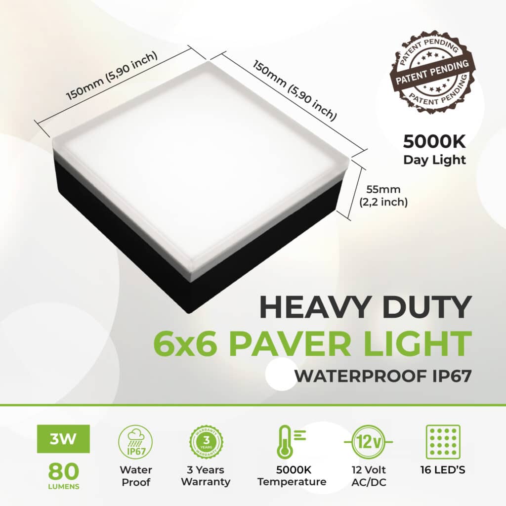 - Lumengy 6x6 5000K Paver Light1 - Premium Outdoor Illumination